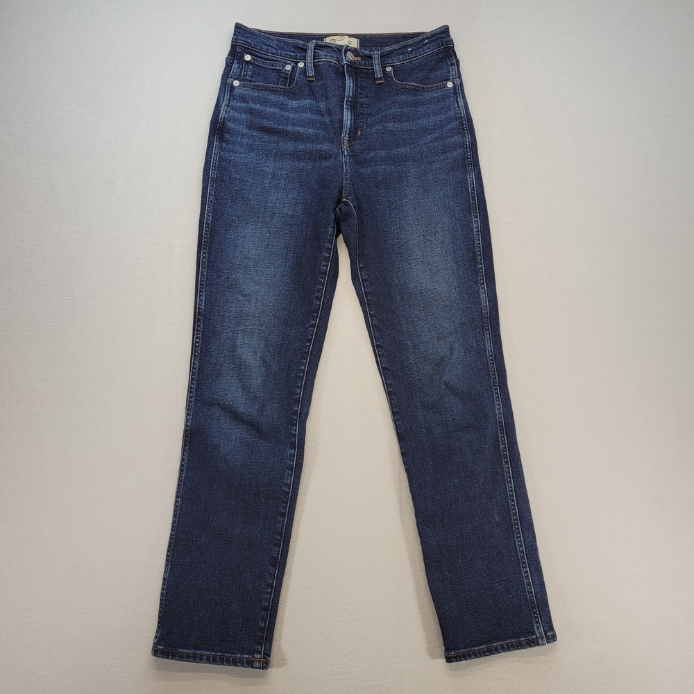 Madewell Jeans Womens 27 Blue Perfect Vintage Jean Straight High Rise Denim
